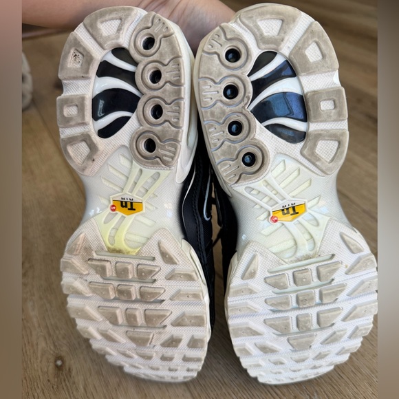 Nike Air Max Plus TN Black and White Sneakers - Picture 5 of 7